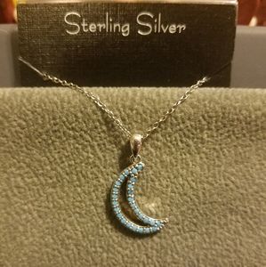 Moon Pendant in Sterling Silver